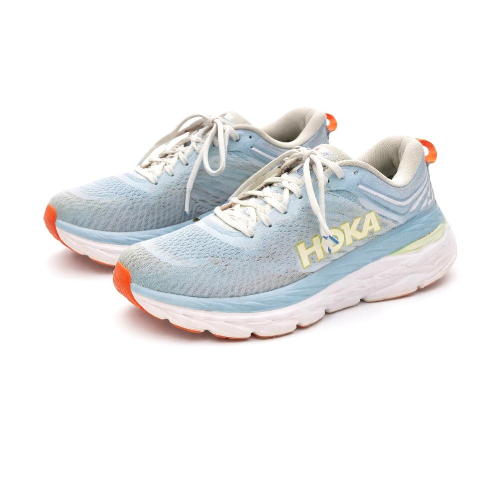 Hoka One One Bondi 7 Women’s Size 7 Blue Cushion Sneakers Running Shoes